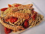 Spaghetti con canocchie (cicale di mare)