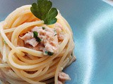 Spaghetti con tonno e limone