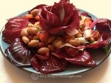 Contorno con radicchio di Gorizia,fagioli borlotti ,verza e peperoni