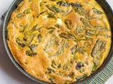 Frittata di carciofi light senza olio cotta in forno