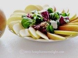 Insalata delicata con valerianella, radicchio e mele golden Val Venosta