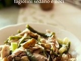 Insalata di pollo fagiolini sedano e noci