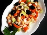 Insalata di surimi e ceci