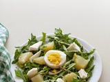 Insalata primavera con tarassaco patate e uova sode