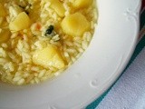 Riso e patate in brodo