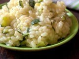 Risotto con zucchine e gorgonzola piccante