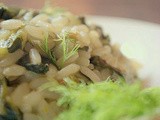 Risotto light con finocchi,spinaci e cipolla di Tropea