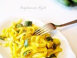 Scialatielli al succo di limone di Sorrento con zucchine croccanti