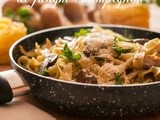 Tagliatelle ai funghi champignon