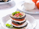 Torrette di melanzane pomodori e mozzarella light