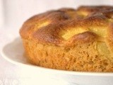 Torta morbida con pesche,ricetta senza burro e senza olio