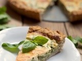 Torta salata integrale con ricotta e zucchine