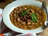 Zuppa di fagioli borlotti