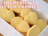 3-Ingredient Butter Cookies Recipe