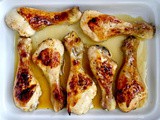 5 Ingredient Glazed Honey Lemon Chicken Legs