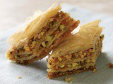 Apricot & Pistachio Baklava with Orange-Cardamom Syrup Recipe