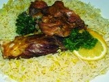 Arabian Laham Mandi (Mutton with Rice) recipe