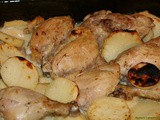 Baked Garlic Chicken and Potatoes – Djej w Batata Bil Sayniyyeh Recipe