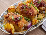 Baked Garlic Chicken and Potatoes Recipe