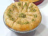 Baklava with cream and pistachio recipe