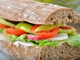 Basil Labneh Sandwich with Refreshing Vegetables Recipe