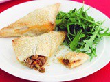 Beef and vegetable triangles recipe