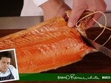 Carve a side of smoked salmon