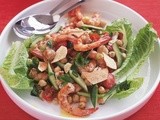 Chickpea and prawn fattoush recipe