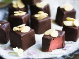 Chocolate and rosewater turkish delight bites recipe