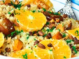 Couscous Salad with Roasted Sweet Potatoes and Fried Dates