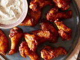 Crispy Baked Moroccan Chicken Wings with Yogurt Dip Recipe