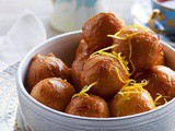 Doughnuts in saffron and cardamom syrup (lgeimat) recipe