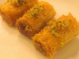 Easy to Make Lebanese Baklava Rolls Recipe