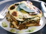 Eggplant and potato moussaka recipe