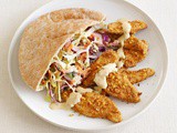 Falafel-Crusted Chicken With Hummus Slaw Recipe