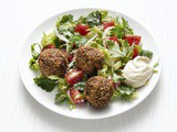 Falafel Salad with Hummus Dressing Recipe