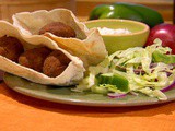 Falafel Sandwiches with Sesame Mint Yogurt Sauce Recipe