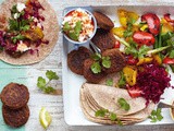 Falafel Wraps - Grilled Vegetables & Sals Recipe