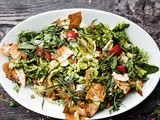 Fattoush salad with pomegranate and sumac