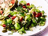 Fennel, pomegranate & broad bean salad recipe
