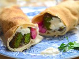 Fresh Herb Falafel Pita Wrap Recipe