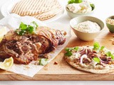 Garlic lamb with naan recipe