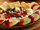 Greek Hummus Dip with Veggie Dippers Recipe