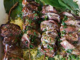 Grilled Chicken Livers with Lemon Sauce Recipe