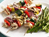 Grilled Mediterranean Chicken Vegetable Kabobs Recipe