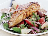 Harissa fish with fattoush recipe