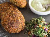 Homemade falafels with tahini yogurt