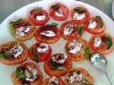 Jabaliyeh Tomato seasoned with garlic & sumac recipe