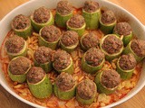 Kousa with kofta (Stuffed Zucchini with kofta) Recipe