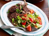 Lamb cutlets with fattoush recipe